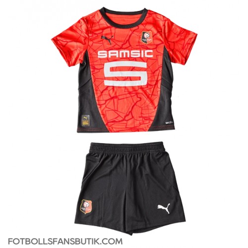Stade Rennais Replika Hemmatröja Barn 2024-25 Kortärmad (+ Korta byxor)